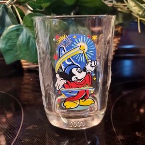 McDonalds 2000 MICKEY MOUSE SQUARE GLASS